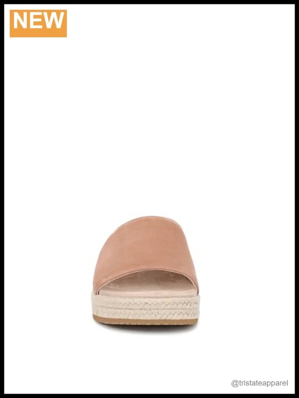 Suede Platform Espadrille Wedge Sandal with Arch Support Slip On
